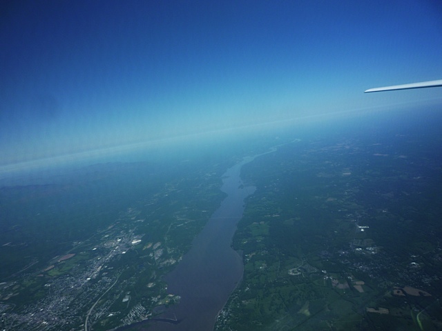 The Hudson from the air (looking north), May 17